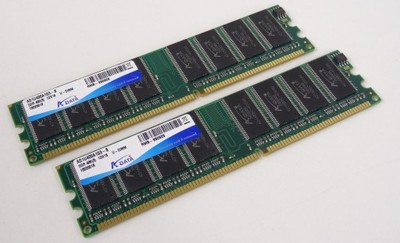 Pamięć RAM A-DATA 2GB 2x1GB DDr PC3200 400MHz