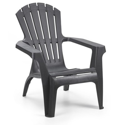Krzesło plastikowe ogrodowe z plastiku Antracyt - 6758858731 - oficjalne  archiwum Allegro