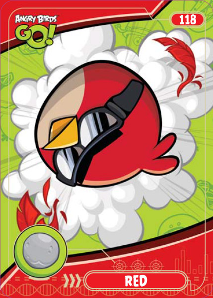 ANGRY BIRDS GO karta 118 Red