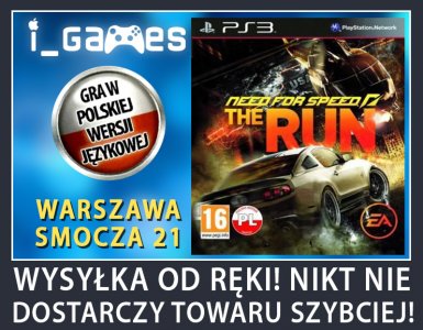 PS3 NEED FOR SPEED THE RUN PO POLSKU WARSZAWA