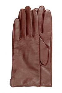 NOWE skórzane ciemno brązowe rękawiczki H&amp;M L