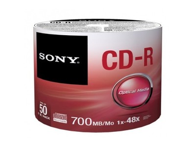 Płyty CD-R Sony CD-R 48x 700MB 50 Spindle