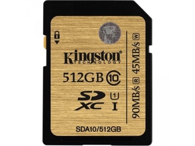 NOWA KARTA KINGSTON PAMIĘCI SDXC 512GB UHS-I 90MB/