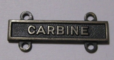 Carbine - qualification bar, sterling