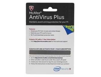 McAfee ANTIVIRUS Antiwirus PLUS 2017 1 PC 1 ROK