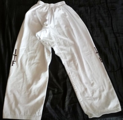Spodnie kimono taekwondo 170 cm używane ITF