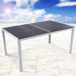 Stół ogrodowy aluminiowy do 6 osob 150x90x72 cm