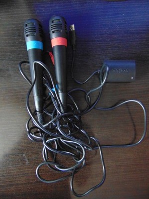 Mikrofony przewodowe Singstar PS4 PS3 PS2