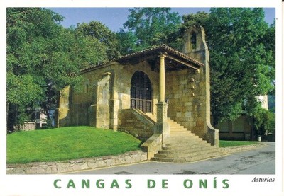 pocztówka CANGAS DE ONIS Kaplica HISZPANIA