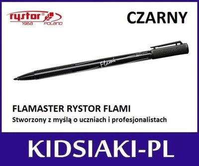 FLAMASTER FLAMI RYSTOR CZARNY PISAK MAZAK m0m - 5976676868 - oficjalne  archiwum Allegro
