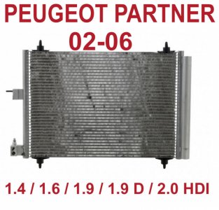 Chłodnica Klimatyzacji Peugeot Partner 1.9D 2.0Hdi - 6254806590 - Oficjalne Archiwum Allegro