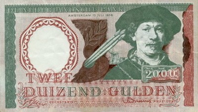 2000 guldenów-1956 rok - HOLANDIA  -  HF