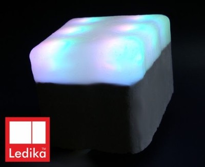 LEDIKA Świecąca kostka brukowa RGB 9x8x6,3 PICCOLA