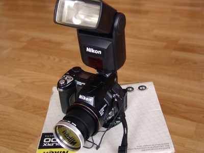 Nikon Coolpix 5700 + lampa.