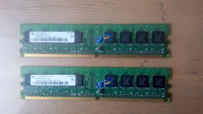 Infineon DDR2 2x512mb HYS64T64000HU-3.7-A PC2-4200