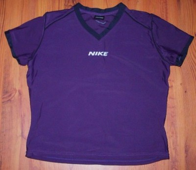 Bluzka T-shirt fioletowy czarny biały NIKE 38 M