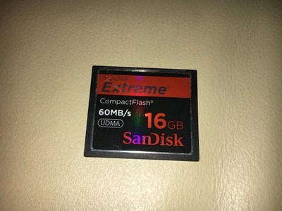 Karta SanDisk Compact Flash 16GB EXTREME 60MB/s