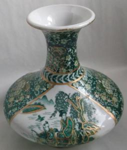 Piękny stary ręcznie zdobioy wazon Japonia