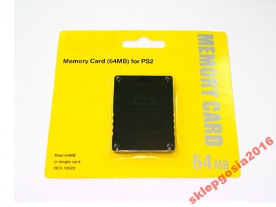 Karta pamięci PS2 64MB memory card pojemna