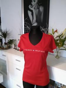 koszulka czerwona damska TOMMY HILFIGER L 40