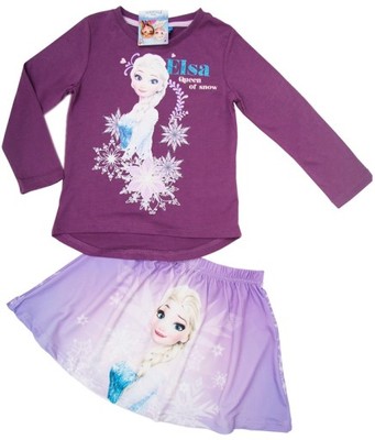 Disney Frozen komplet, spódniczka, bluzka*110