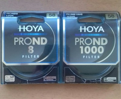 Hoya 58 mm filtry pro nd 8 i nd 1000
