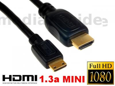 Kabel przewód HDMI - mini HDMI ver.1,3 A-C - 1,5m