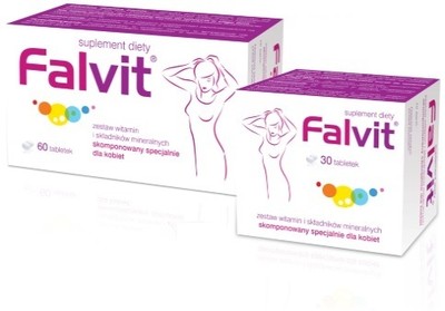 ZESTAW FALVIT witaminy dla kobiet 60 + 30 tabletek