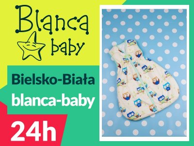 Śpiworek niemowlęcy 80 cm polski producent BLANCA