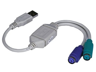 2 TECH Przejściówka USB do PS/2 Mysz Klawiatura
