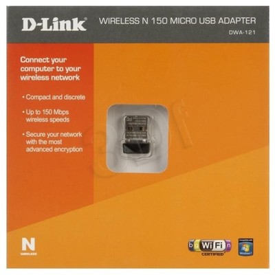 D-link Karta sieciowa bezprzewodowa DWA-121 USB 2.