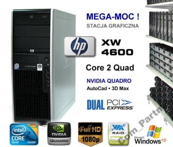 HP XW4600 C2Q 4x2,66Ghz 12MB 4GB 500GB sataRAID XP