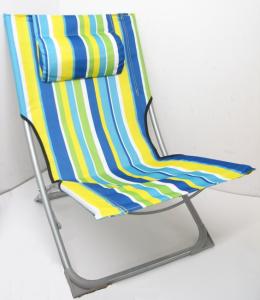 Krzesło Plażowe Składane z poduszką