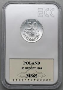 4618. 50 groszy 1984 - GCN MS65