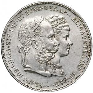 1253. Austria, 2 guldeny 1874 - srebrne gody