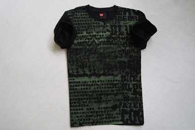 DIESEL koszulka czarna nadruk t-shirt markowa___XS