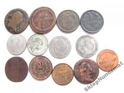 Zestaw 13 monet Austro- Węgry krajcary