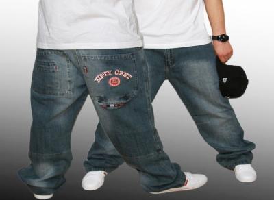 50 CENT BAGGY BLUE spodnie skate hip-hop 29 76cm
