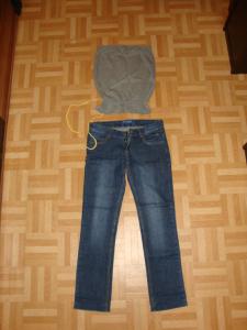 Extra spodnie jeansy damskie Cropp L34 plus GRATIS