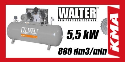 KOMPRESOR SPRĘŻARKA WALTER GK 880-5.5/500 500LITR