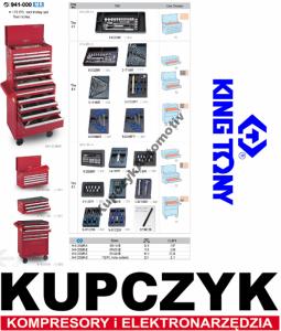 Wózek warsztatowy szafka KingTony +172 narzędzia