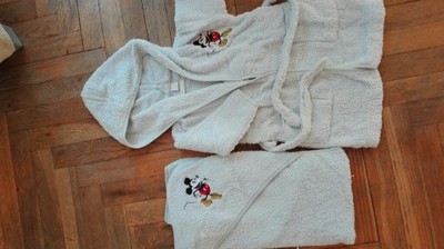 szlafrok + ręcznik rozmiar 86