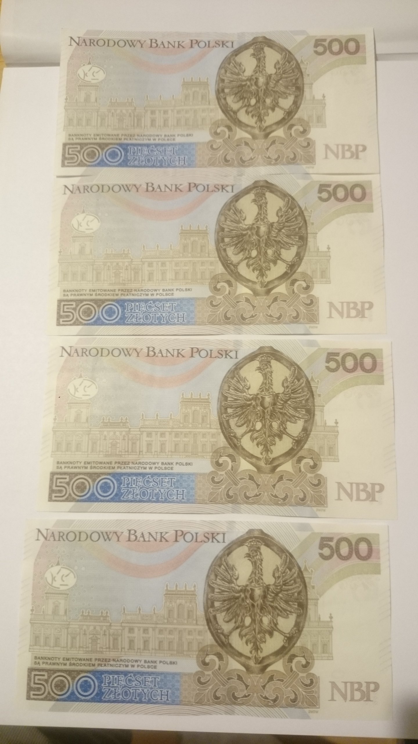 Banknot 500 zł seria AB