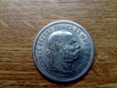 5 koron wegierskich 1900r.