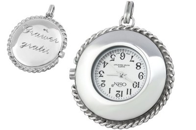 Wiszący zegarek ze srebra 925 z darmowym grawerem