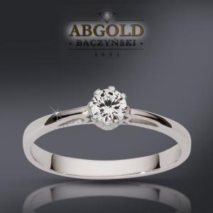 ABgold pierścionek z brylantem 0,20ct Vs/G wys.24h