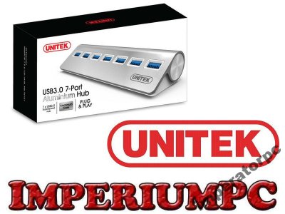 UNITEK ALUMINIUM HUB USB 3.0 7 PORTÓW Y3187