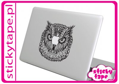 Naklejka na MacBooka Maka Apple Sowa Owl