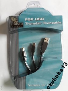 KABEL USB 2in1 ŁADOWANIE PSP i transfer z PC
