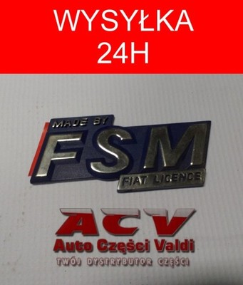 Znaczek Emblemat FSM Fiat Maluch